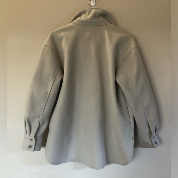 Ardene Cream Button-Up Shacket Jacket - Picture 2 of 7